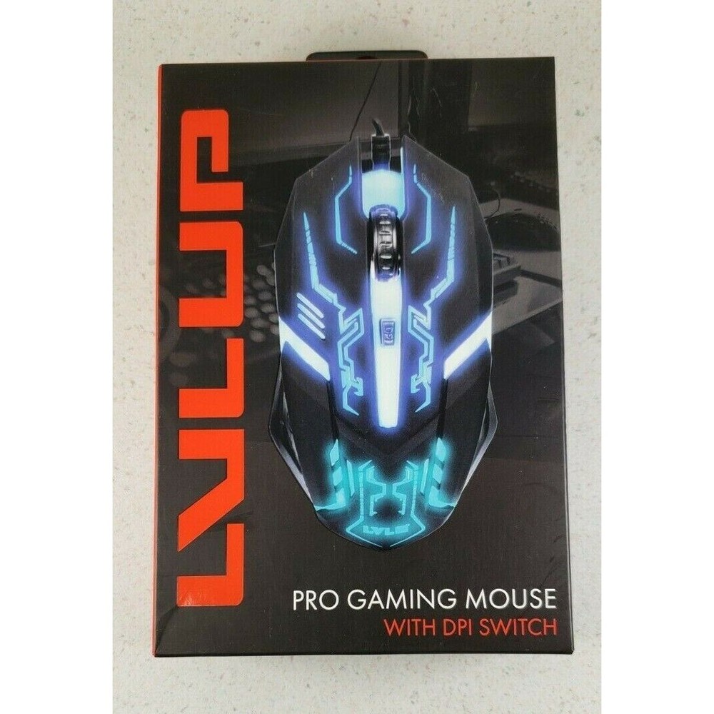 LVLUP LU737 Pro Gmng Ms, Computer Gaming Mouse (Colored) Lighting Mouse